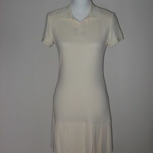 RALPH LAUREN Purple Label Beige Silk Tennis Dress